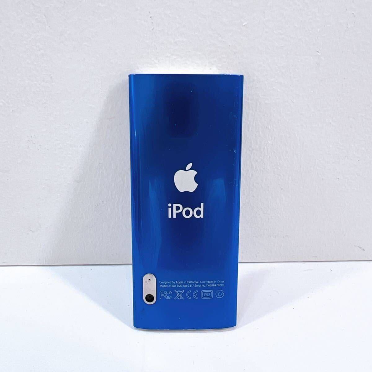 171【中古】Apple iPod nano 第5世代 A1320 ブルー アップル アイポッド ナノ デジタルオーディオプレーヤー 動作未確認 現状品の画像2