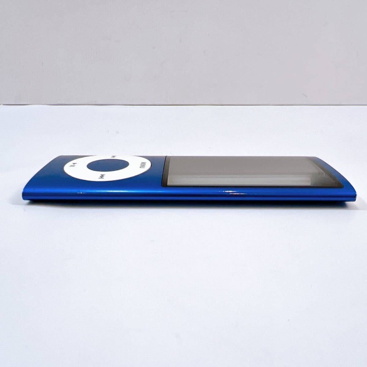 171【中古】Apple iPod nano 第5世代 A1320 ブルー アップル アイポッド ナノ デジタルオーディオプレーヤー 動作未確認 現状品の画像3