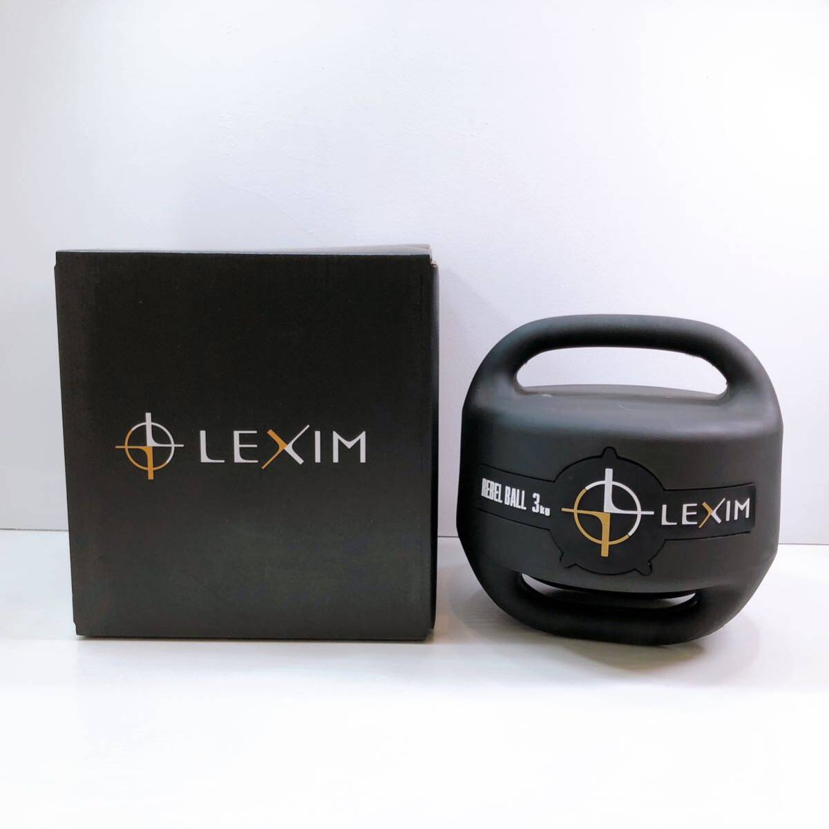 179【中古】elite grips レベルボール LEXIM REBEL BALL 3kg ゴルフ 体幹トレーニング スイング 練習器具 専用ケース 箱付き 現状品の画像1