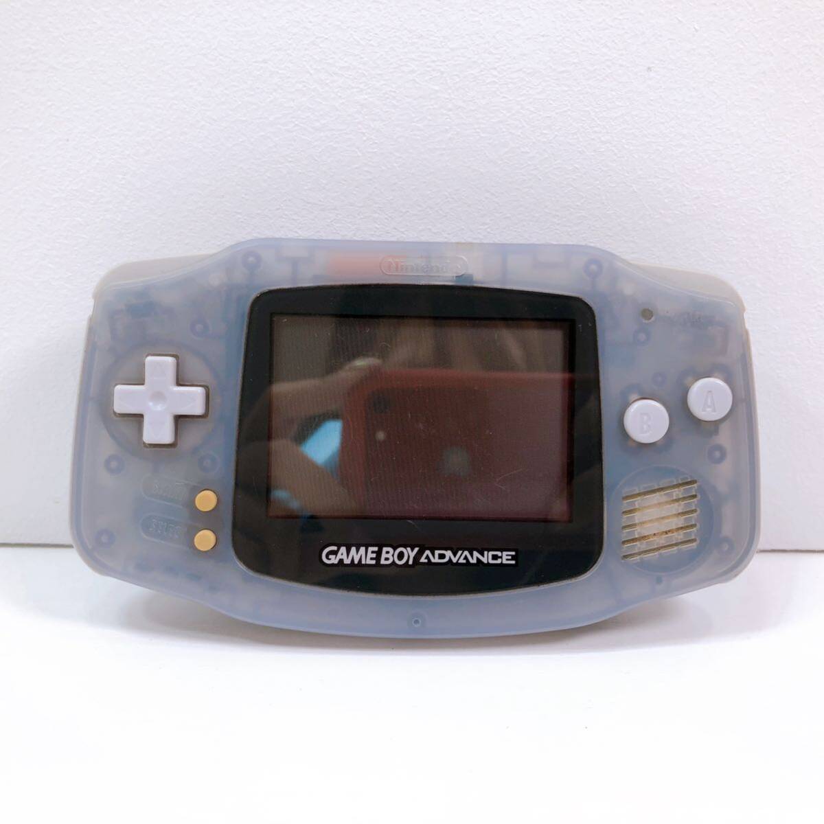 170【中古】Nintendo GAMEBOY ADVANCE 本体 AGB-001 ゲームボーイアドバンス ミルキーブルー 任天堂 電池フタなし 動作未確認 現状品の画像1