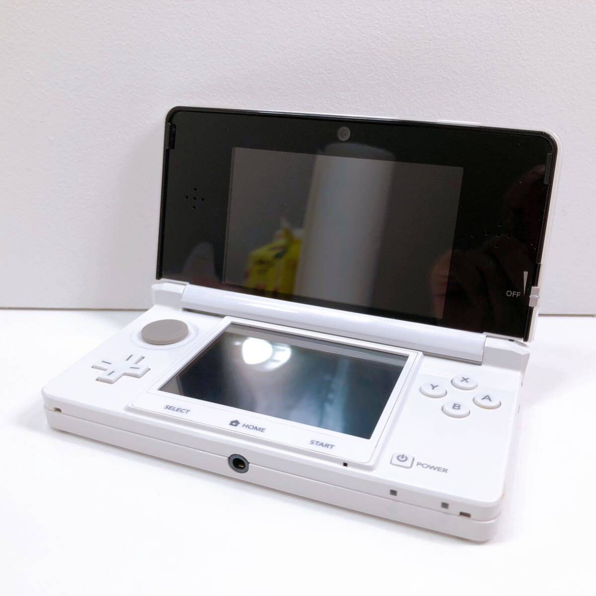 124[ used ]Nintendo 3DS body CTR-001 Nintendo 3DS white touch pen attaching nintendo game operation verification the first period . ending present condition goods 