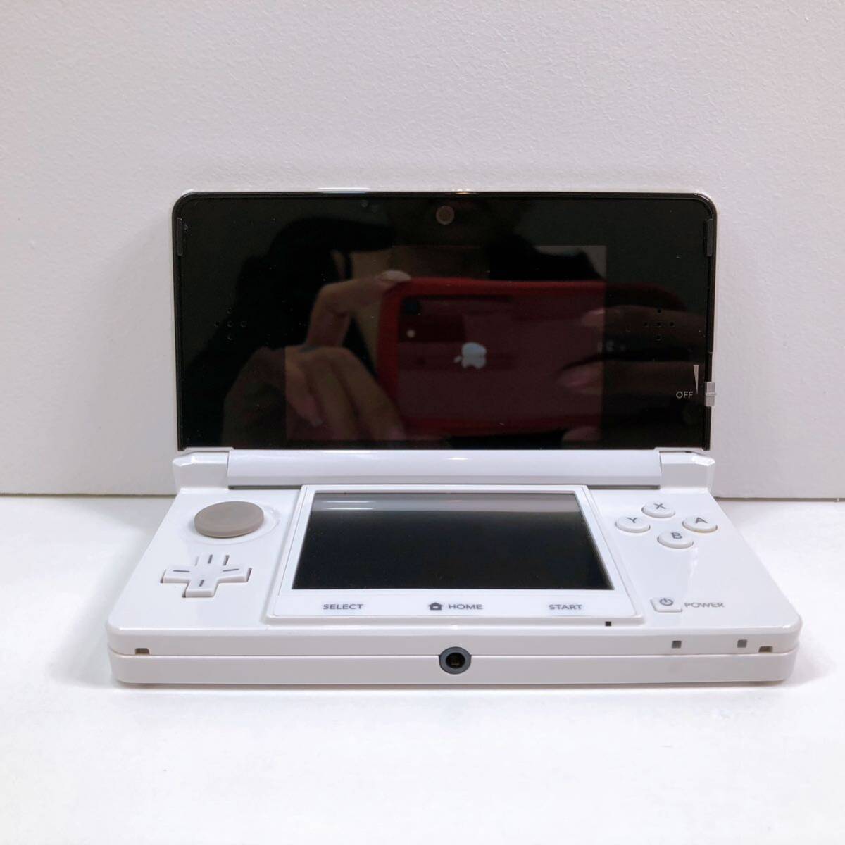 124[ used ]Nintendo 3DS body CTR-001 Nintendo 3DS white touch pen attaching nintendo game operation verification the first period . ending present condition goods 