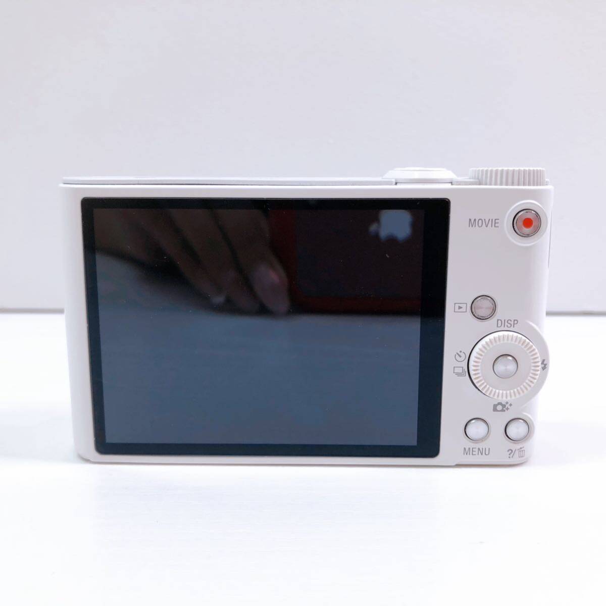 159【中古】SONY Cyber-Shot DSC-WX350 ソニー サイバーショット コンパクトデジタルカメラ ホワイト バッテリー付き 動作未確認 現状品_画像4