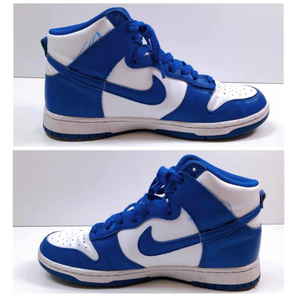 172【中古】NIKE ナイキ DD1399-102 DUNK HI RETRO ダンク ハイ レトロ ゲーム ロイヤル スニーカー シューズ 27cm メンズ 現状品_画像6