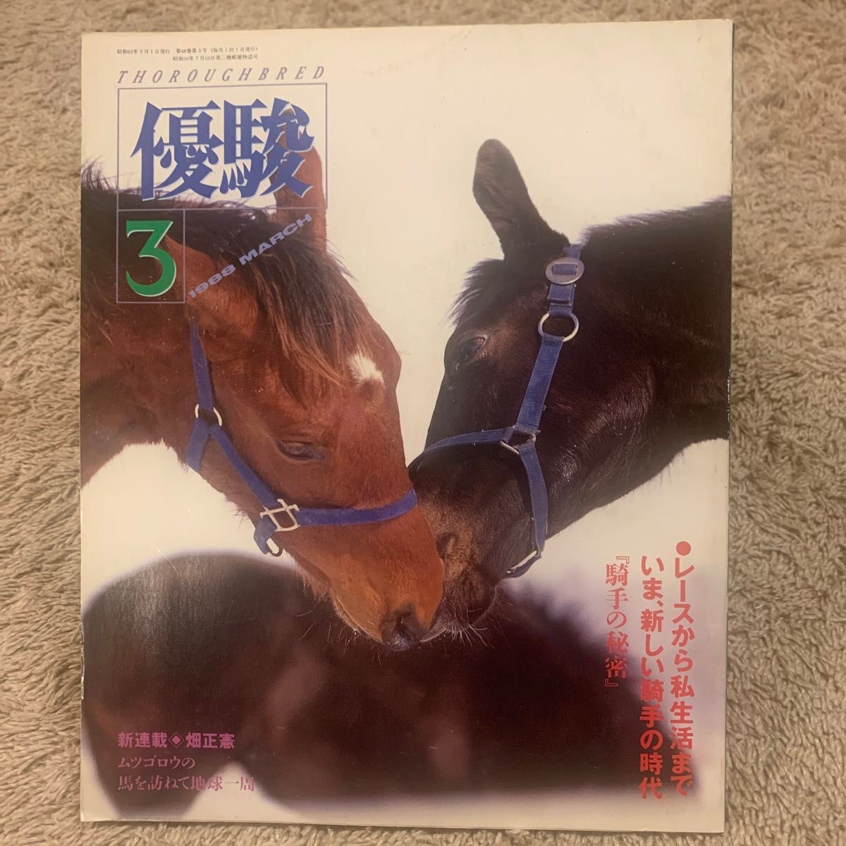 1988年優駿3月号 雑誌(昭和63年)