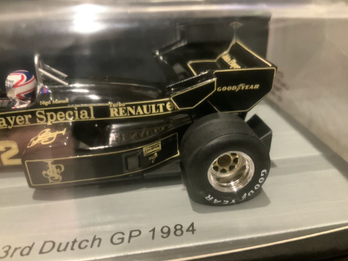 スパーク Spark 1/43 S7291 ロータス・ルノー 95T #12 1984 オランダGP３位 ナイジェル・マンセルの画像9