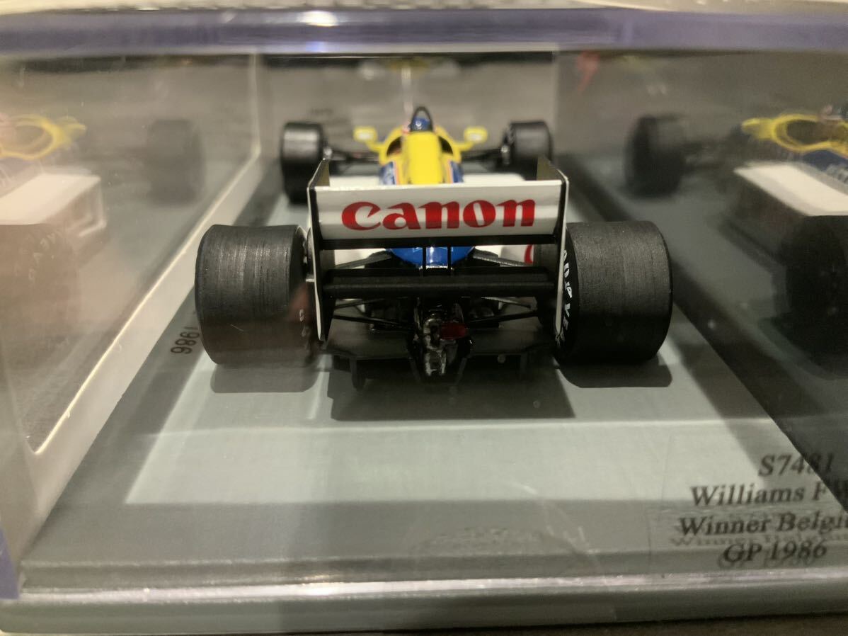 スパーク Spark 1/43 S7481 ウイリアムズ・ホンダ #5 1986年ベルギーGP優勝 ナイジェル・マンセルの画像5