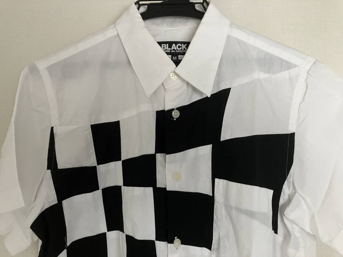 BLACK COMME des GARCONS ブラックコムデギャルソン 半袖ブラウス Mサイズ_画像3