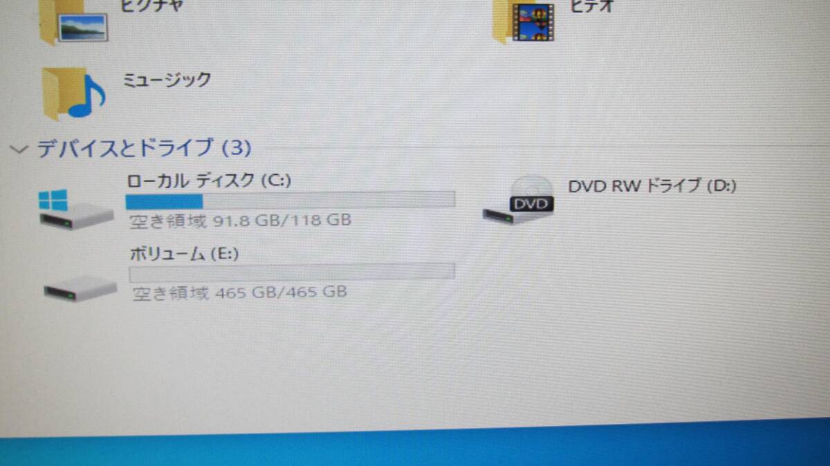 ◆【win10】NEC MJH32E-3 Core i7-8700 メモリ16GB SSD118GB HDD500GB◆の画像4