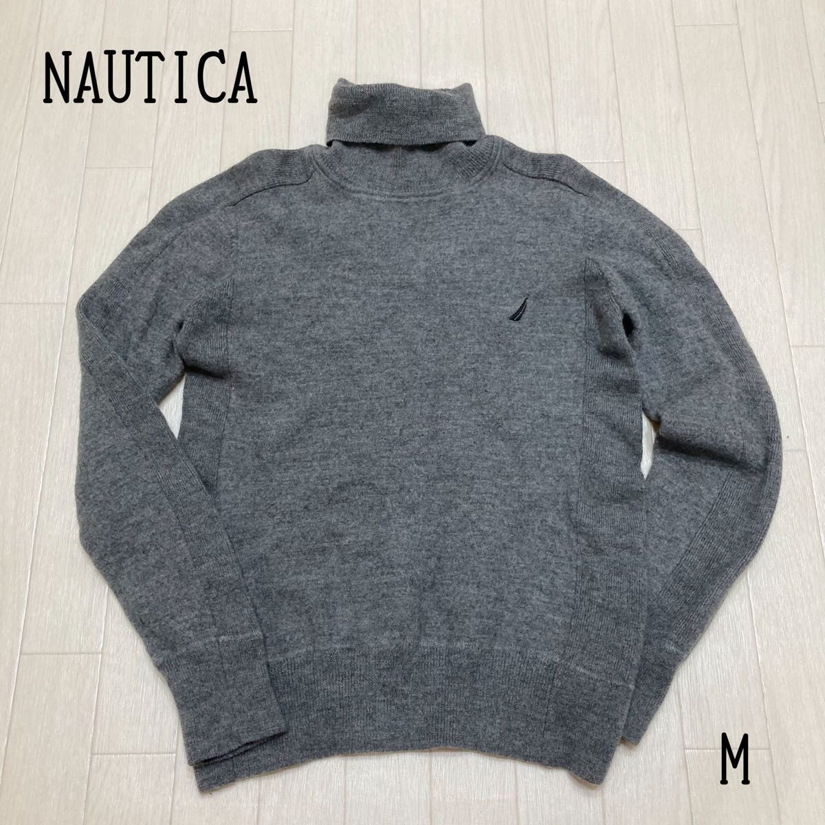 NAUTICA ノーティカ　タートルネック　セーター　ニット　M メンズ
