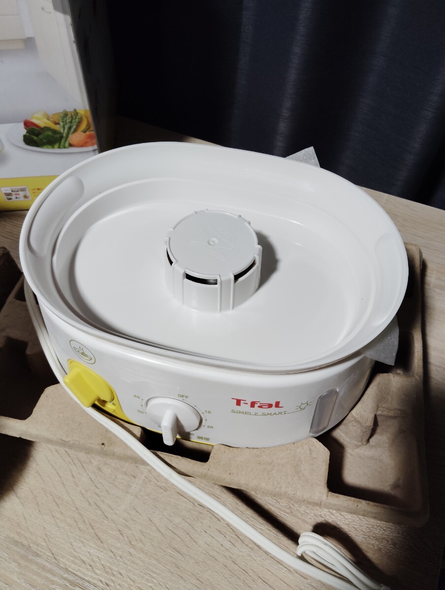 T-fal スチームクッカー s07 ティファール 電気蒸し器 調理器具 イージースチーム美味しい蒸し料理 手軽 簡単掃除 _画像2