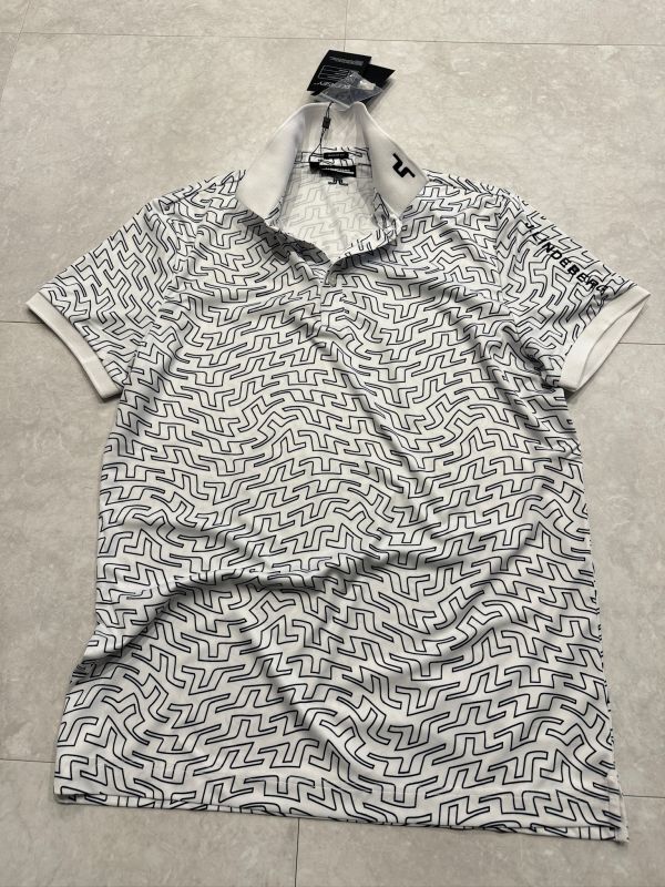 4660] новый товар [J.LINDEBERG / J. Lindberg M стрейч рубашка-поло Bridge Logo 4way стрейч одежда для гольфа ] монограмма 