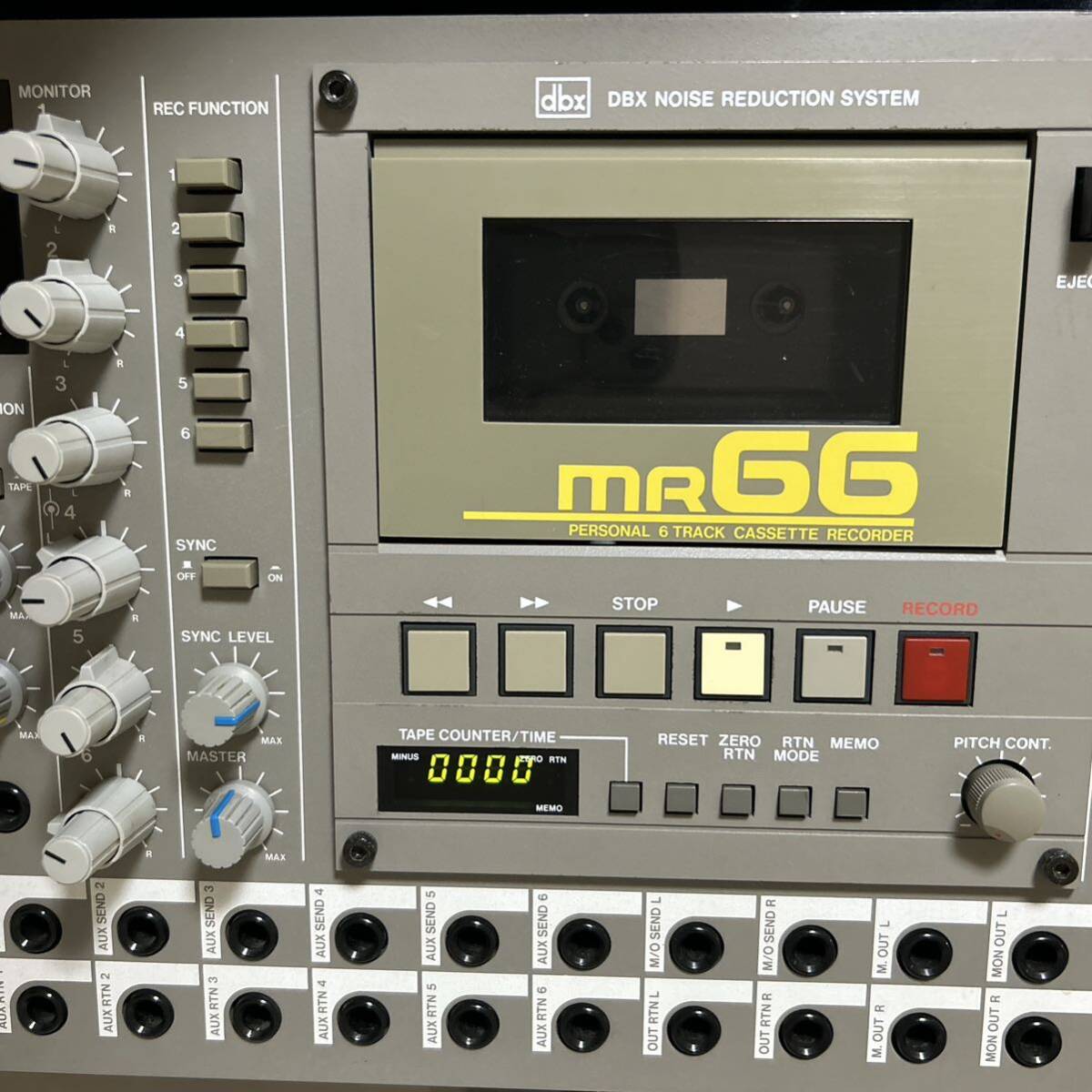 80s 6トラック・カセット MTR Vestax 「MR66」整備済 動作正常の画像9