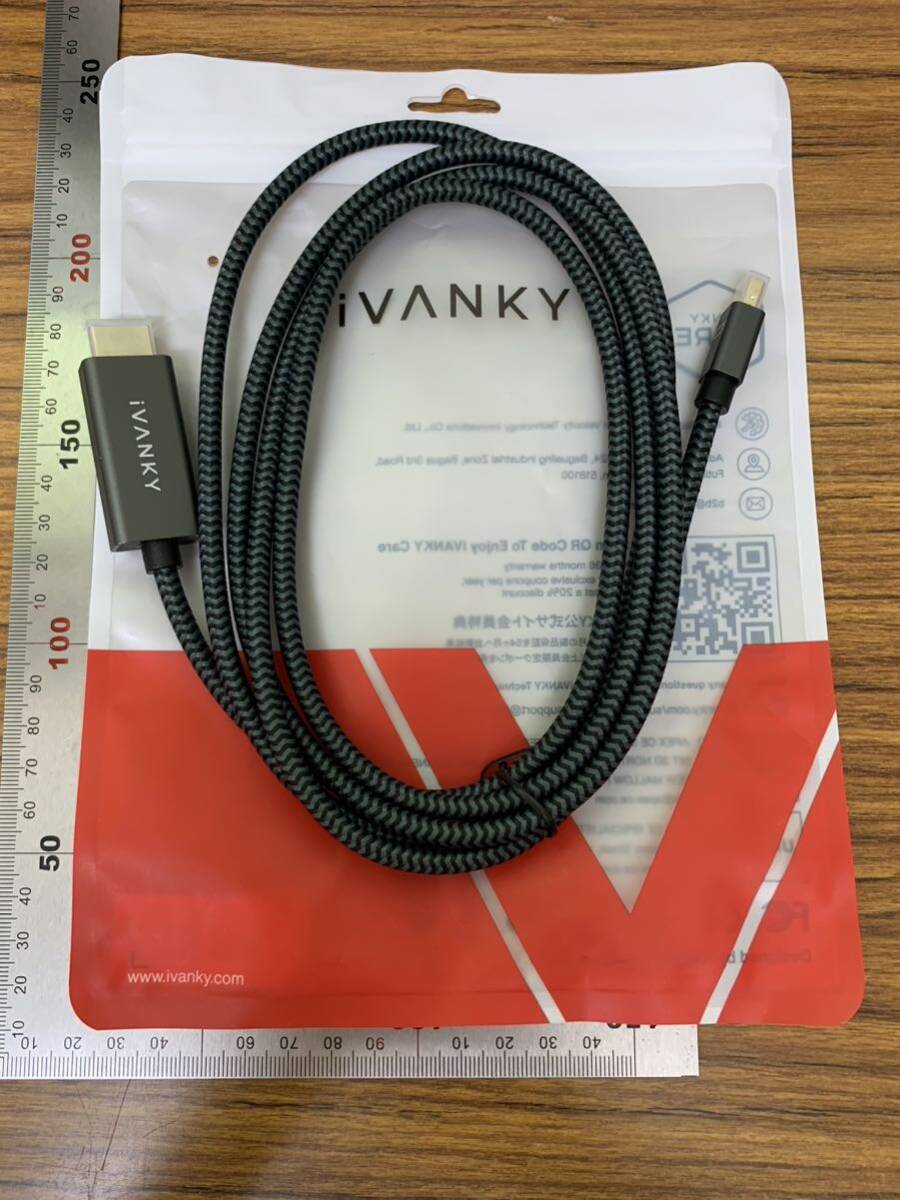 【開封のみ】IVANKY★ Mini DisplayPort→HDMI 変換 ケーブル iVANKY【フルHD1080P対応/2M】 Thunderbolt to HDMIケーブル, Surface Pro_画像7