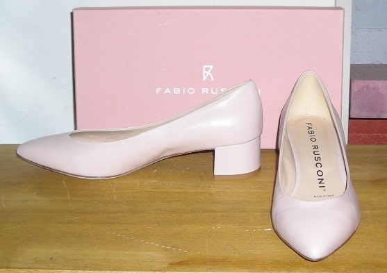  new goods * Italy made FABIO RUSCONI* high class real leather made. pumps * beige *24.0.