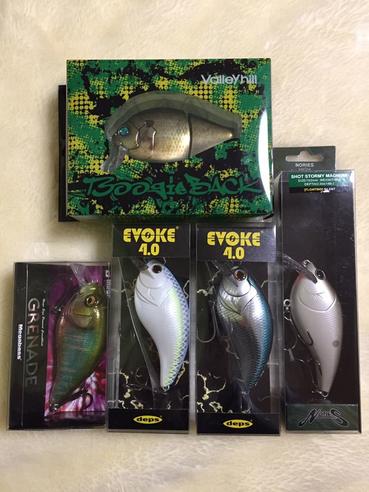 deps EVOKE4.0 デプス イヴォーグ4.0 NORIES ノリーズ SHOT STORMY MAGNUM ショットストーミーマグナム BoogieBACK ブギーバック 5点セット_画像1