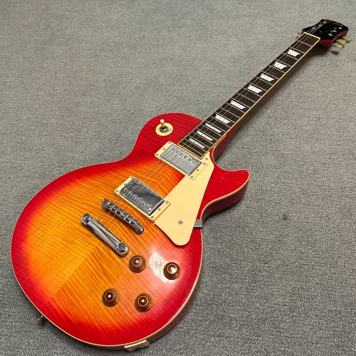 epiphone by Gibson Les Paul standard CS エピフォン ギブソン レスポール スタンダード ジャンク扱い lespaul 虎目 バリ虎の画像10