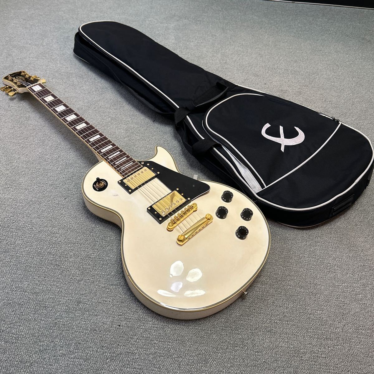 epiphone by Gibson Les Paul CUSTOM WHT エピフォン ギブソン レスポール カスタム ジャンク扱い lespaul ホワイト の画像1