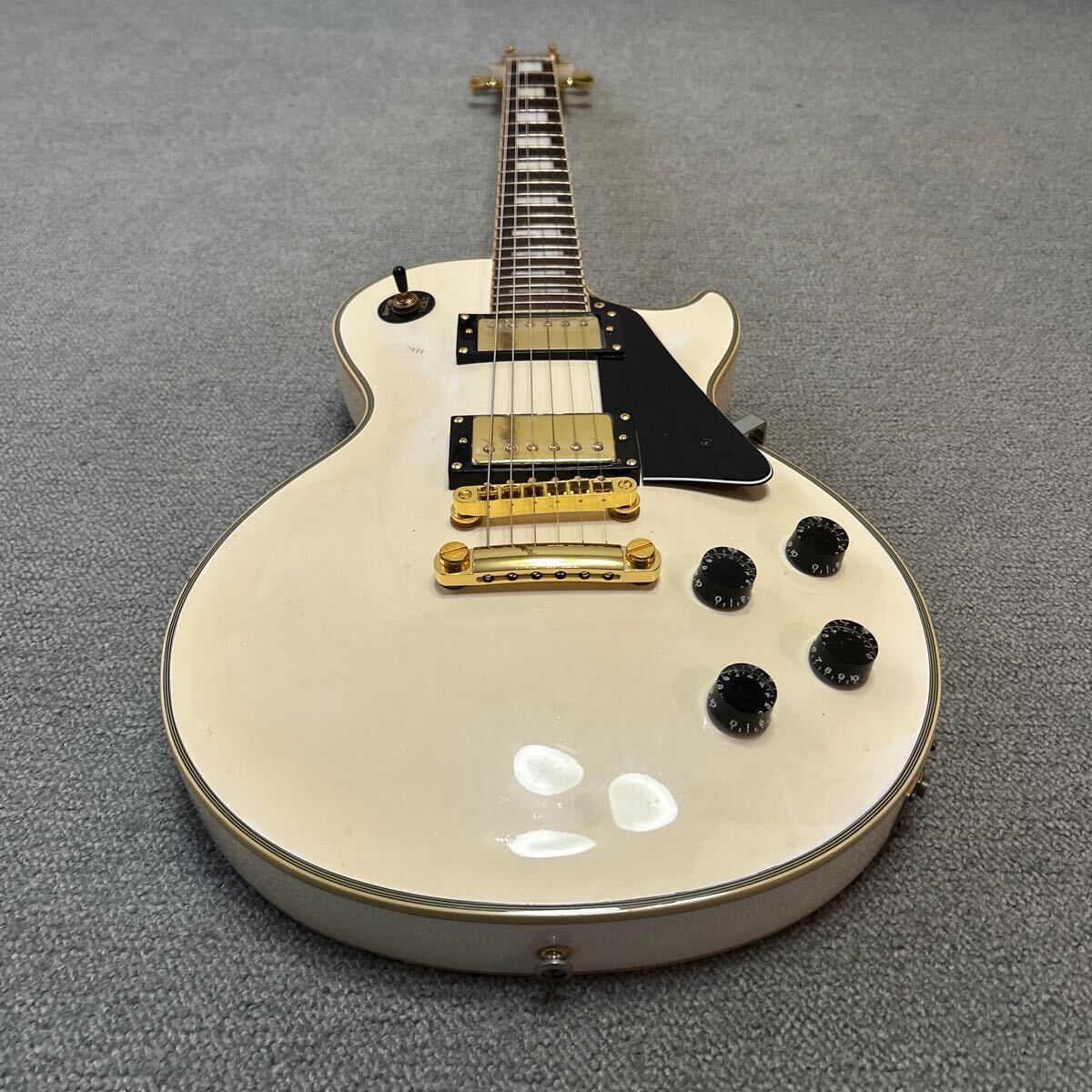 epiphone by Gibson Les Paul CUSTOM WHT エピフォン ギブソン レスポール カスタム ジャンク扱い lespaul ホワイト の画像2