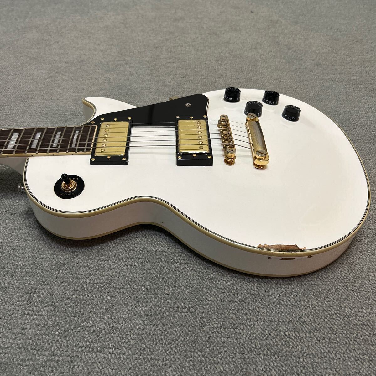 epiphone by Gibson Les Paul CUSTOM WHT Epiphone Gibson Lespaul custom б/у товар lespaul белый 