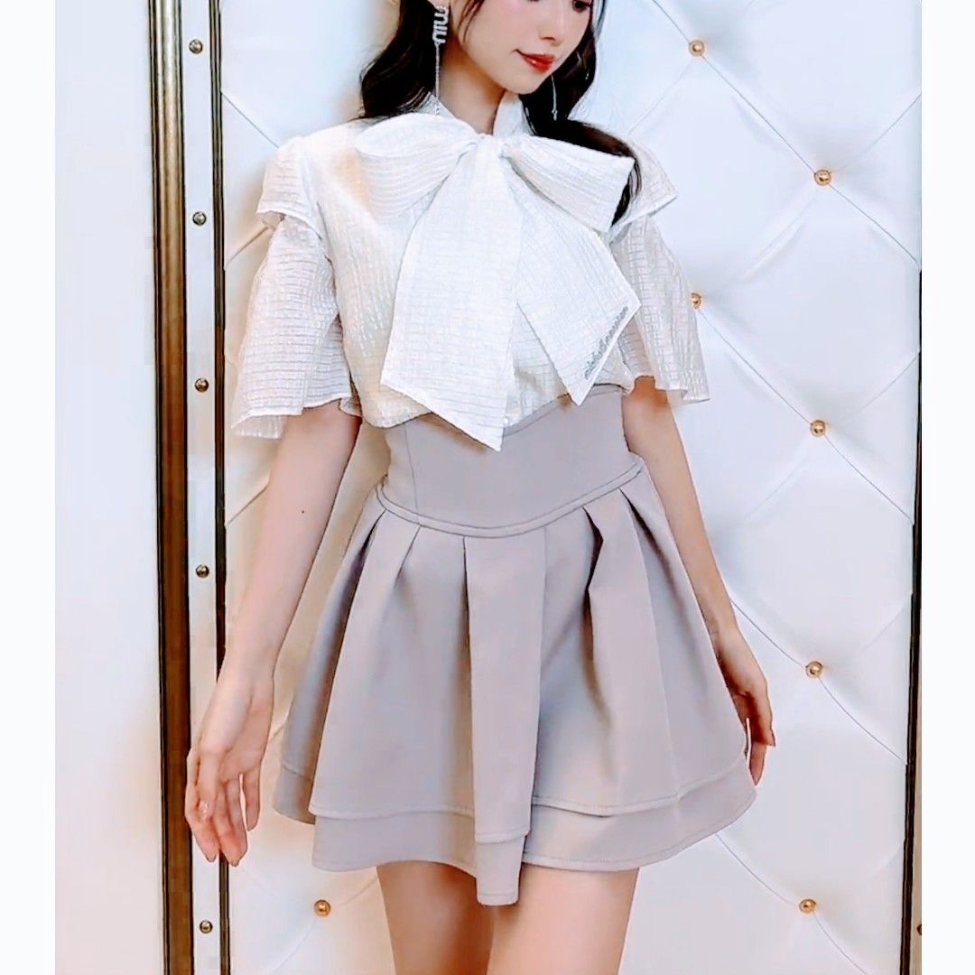 ミシェルマカロンmichellMacaron 美脚スカート 新色くすみピンク ミシェルマカロンmichellMacaron 美脚スカート 新色くすみピンク