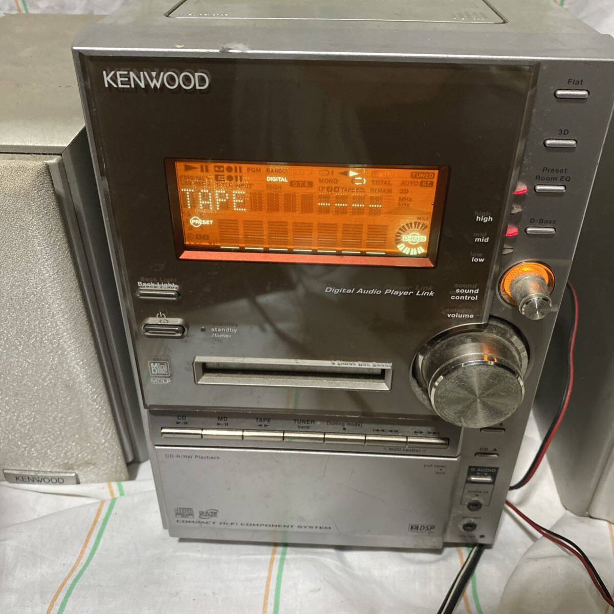 [T3]KENWOOD RXD-SV3MD CD/MD/ кассетная магнитола компонент Junk 