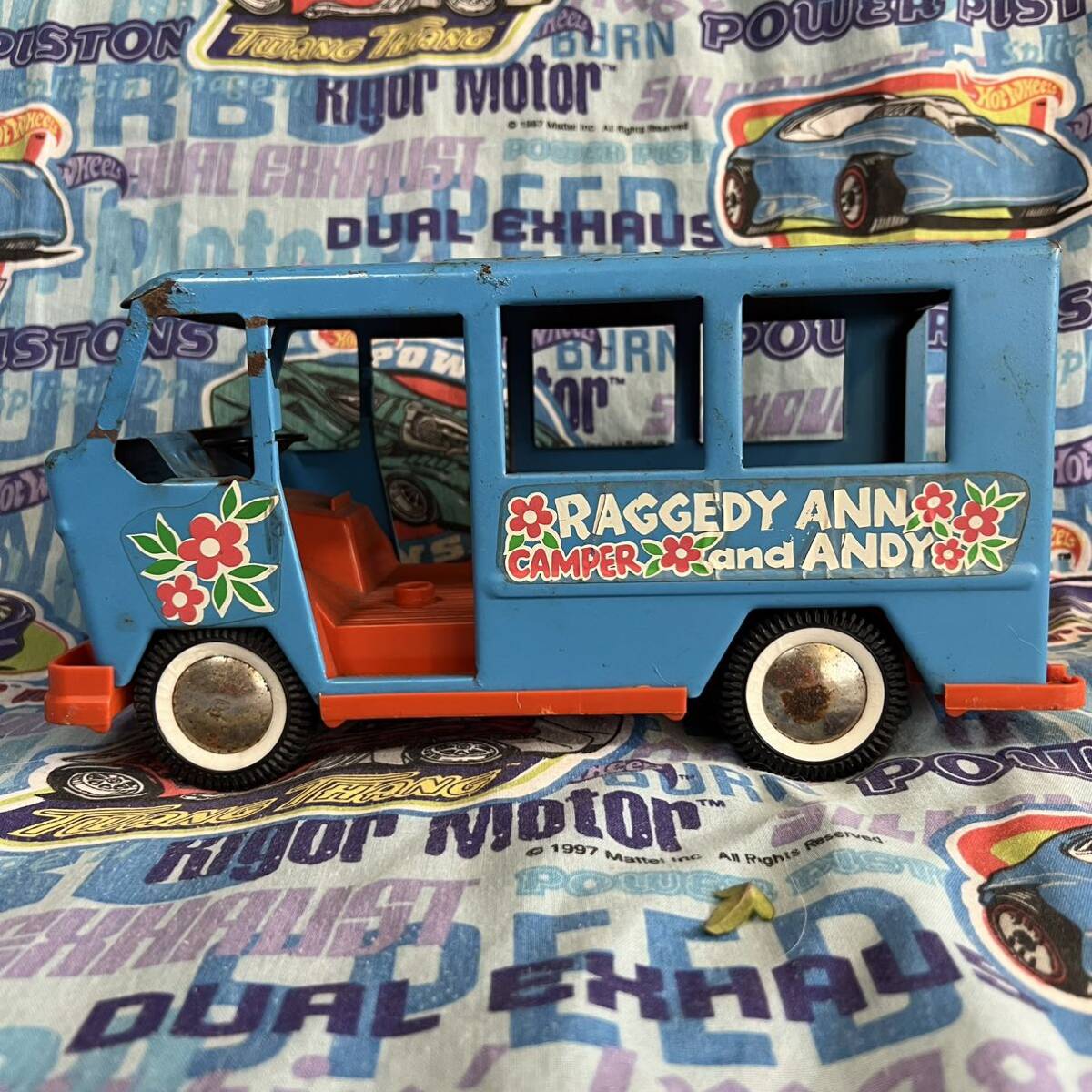 ビンテージ バディ エル アンとアンディ スチール キャンパーバン Vintage Buddy L RAGGEDY ANN and ANDY CAMPER 当時物 アンティークの画像3