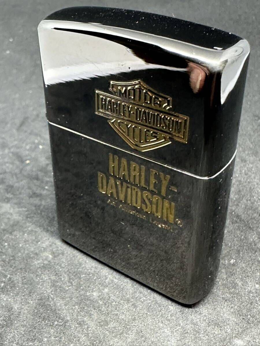 ZIPPO ジッポ HARLEY DAVIDSON アイスブラック J 12 未使用の画像9