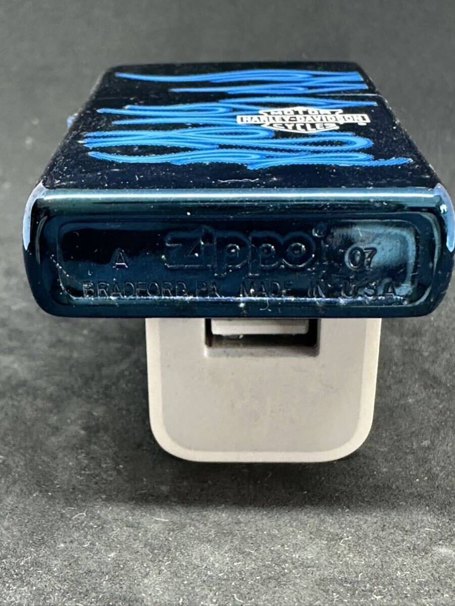 ZIPPO ジッポ HARLEY DAVIDSON ICEBLUE A 07 美品_画像3