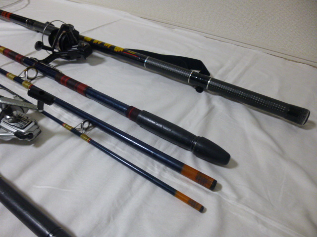 ★ 釣り具 中古セット おまけ付★ ロッド 釣り竿 4本・リール3個 タモ網セット ★DAIWA ダイワなど ★_画像3