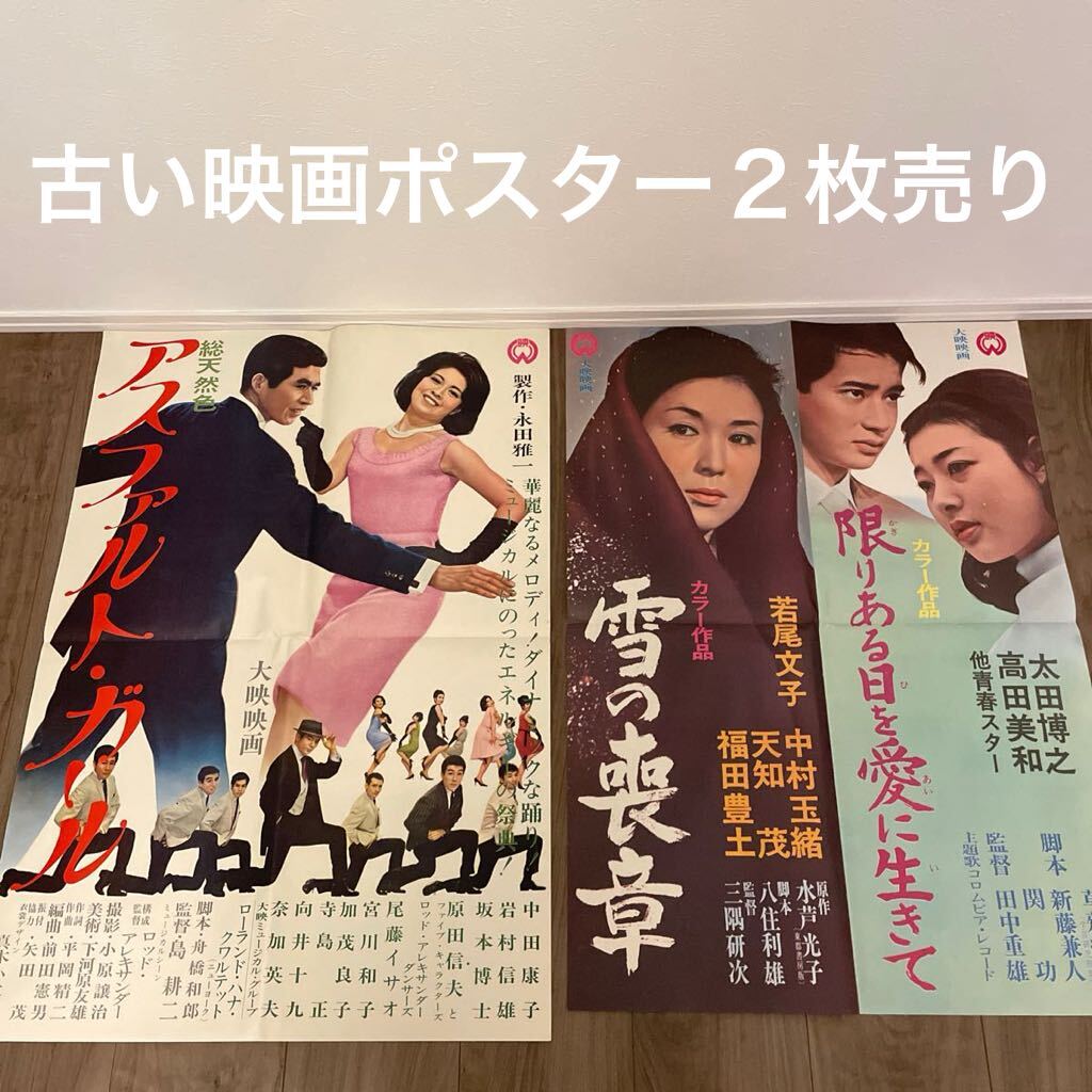 古い映画ポスター 大映映画映画ポスター 大映 田中康子岩村信雄坂本博士太田博之高田美和若尾文子中村珠緒_画像1