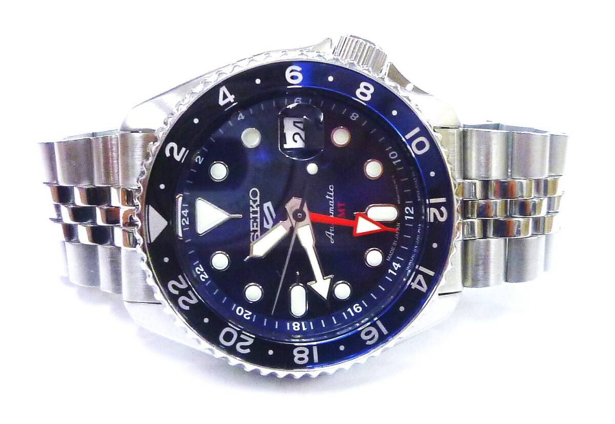 1円～セイコー 5スポーツ SKX Sports SBSC003 4R34-00A0 自動巻き 裏スケ メンズ 美品の画像2