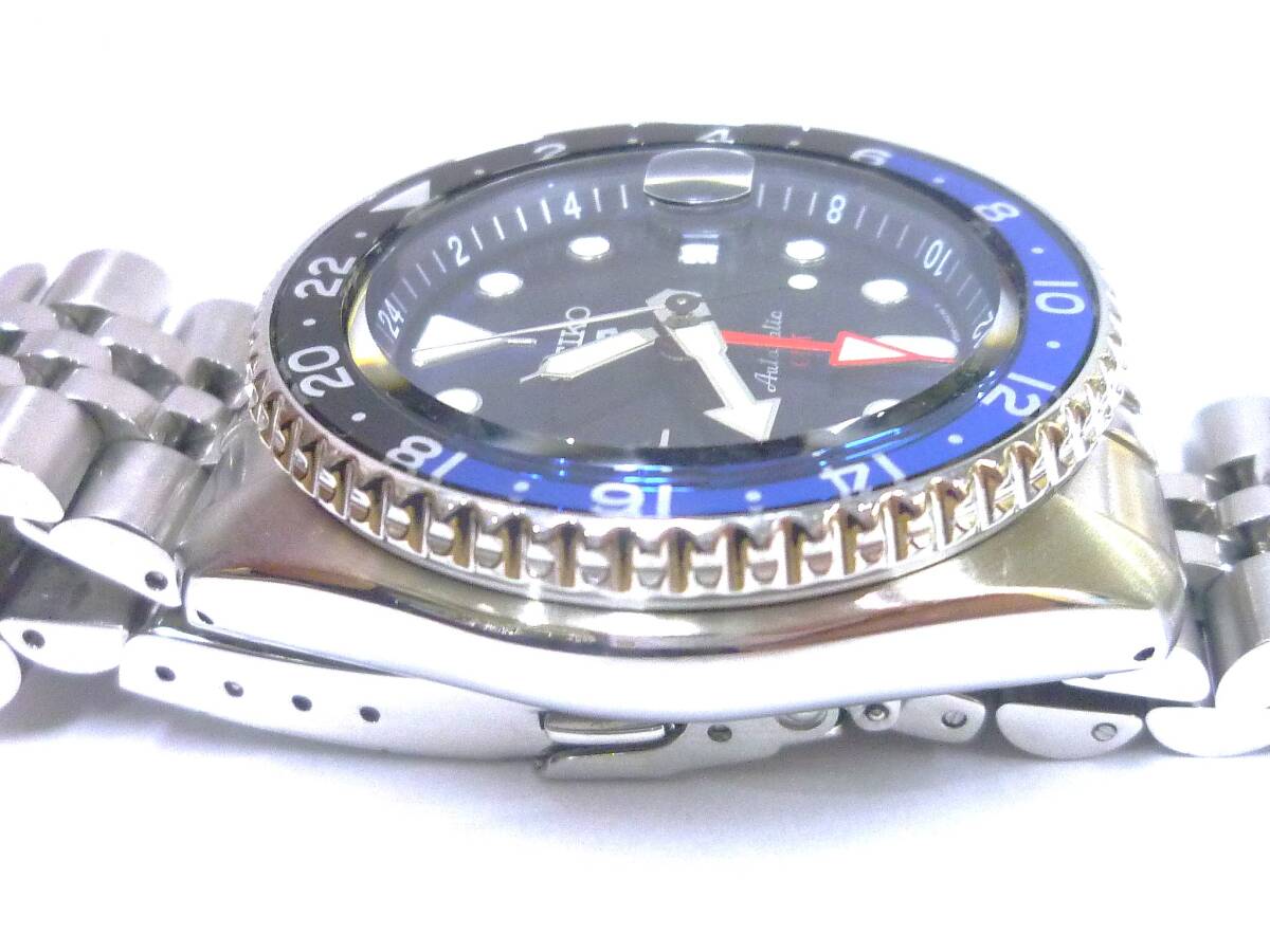 1円～セイコー 5スポーツ SKX Sports SBSC003 4R34-00A0 自動巻き 裏スケ メンズ 美品の画像8