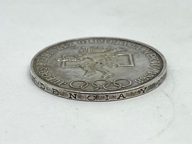 メキシコ オリンピック 1968年 25ペソ 銀貨 22.5ｇ メキシコ 五輪 貨幣 硬貨 古銭_画像3