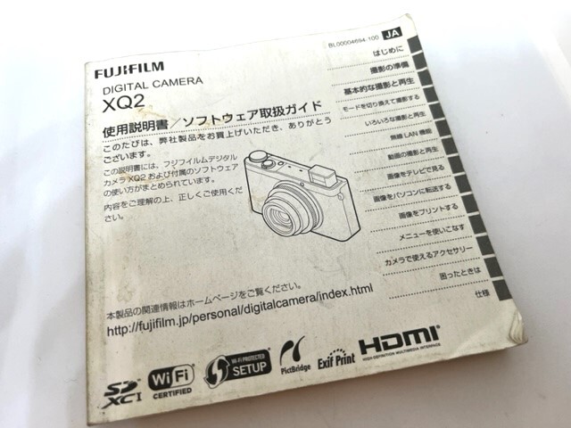 FUJIFILM フジフィルム XQ2 コンパクト デジタルカメラ ブラック 充電コード 説明書 外箱付の画像9