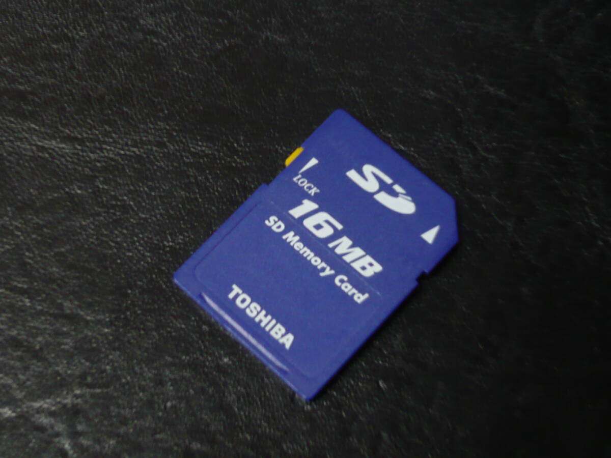  operation guarantee!TOSHIBA SD card 16MB safe made in Japan 