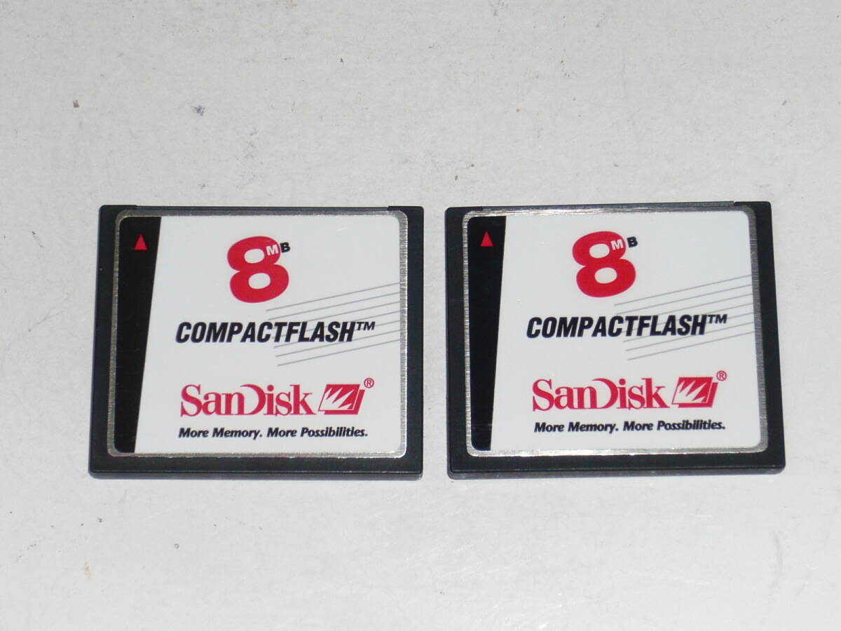 動作保証！SanDisk CFカード 8MB 2枚セット_画像1