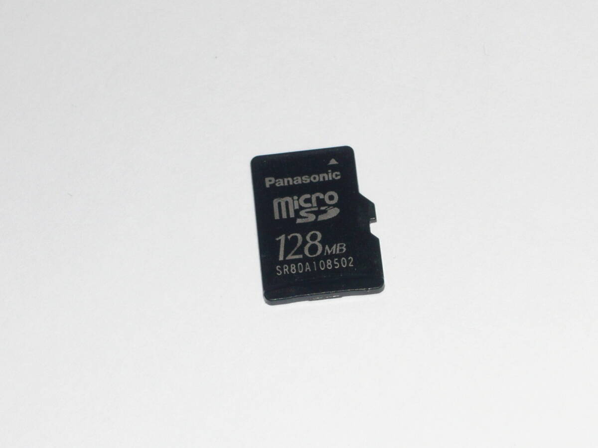 動作保証！送料無料！Panasonic microSD ＳＤカード 128MBの画像1