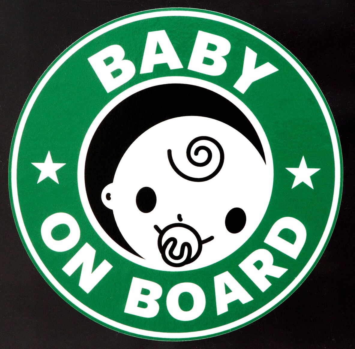 送料無料 BABY ON BOARD 赤ちゃんが乗っています ステッカー シール 直径12cm 男の子用 あおり運転対策 EXPROUD B07HRCC14S_画像6