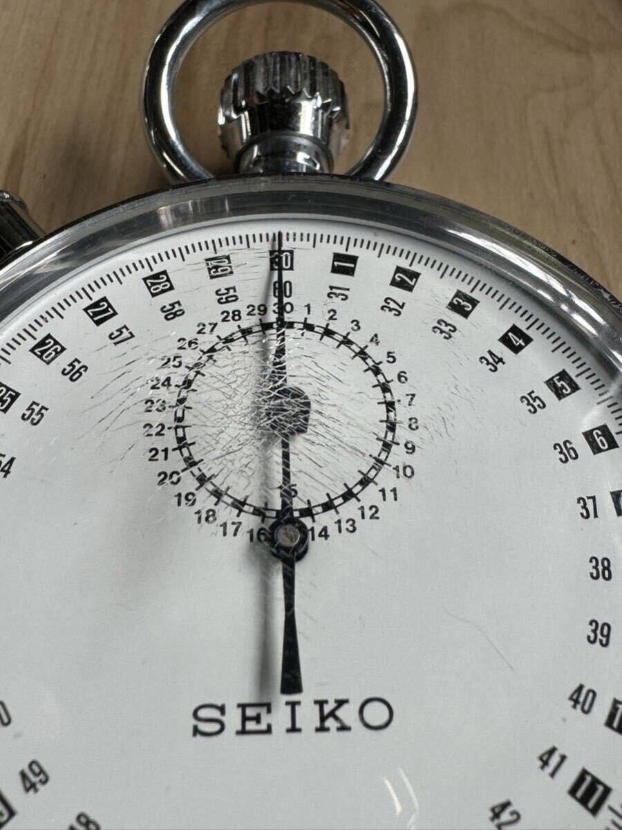 セイコー アンティーク ストップウォッチ SEIKO シルバー レトロ 昭和の画像5