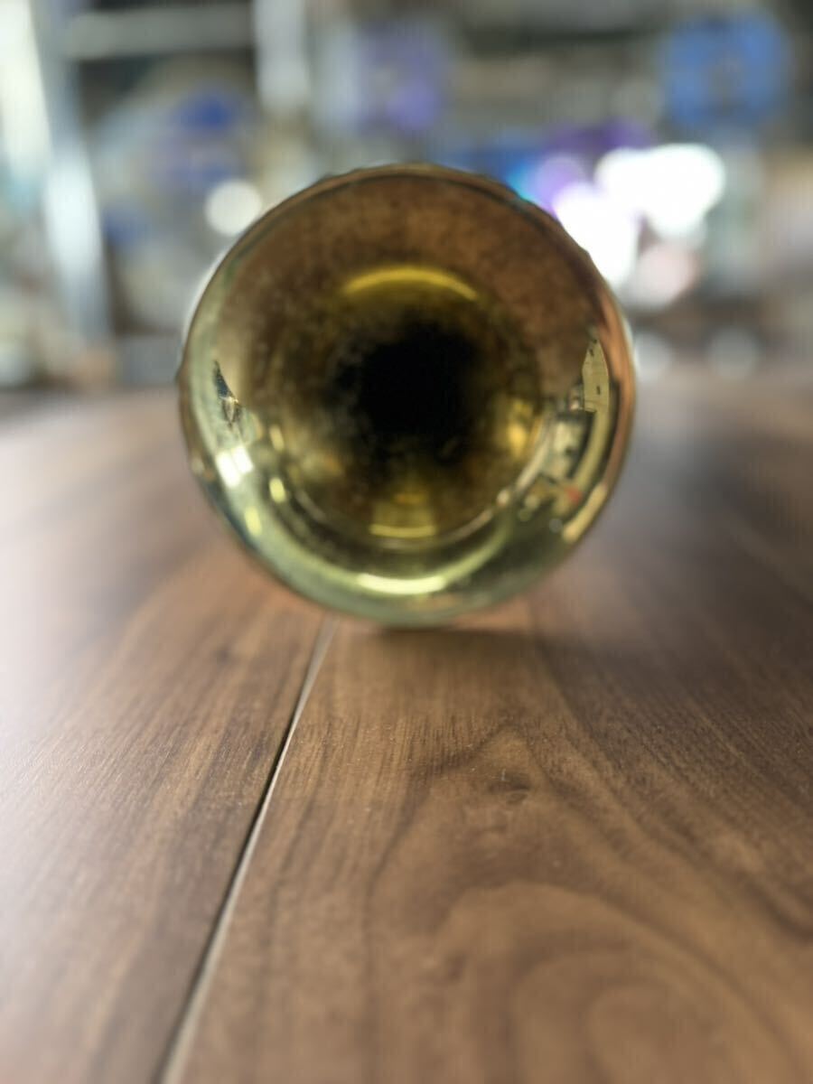 [H-13] トランペット 管楽器 昭和 レトロ スプレンダー SPLENDOR 金管楽器 470 の画像8