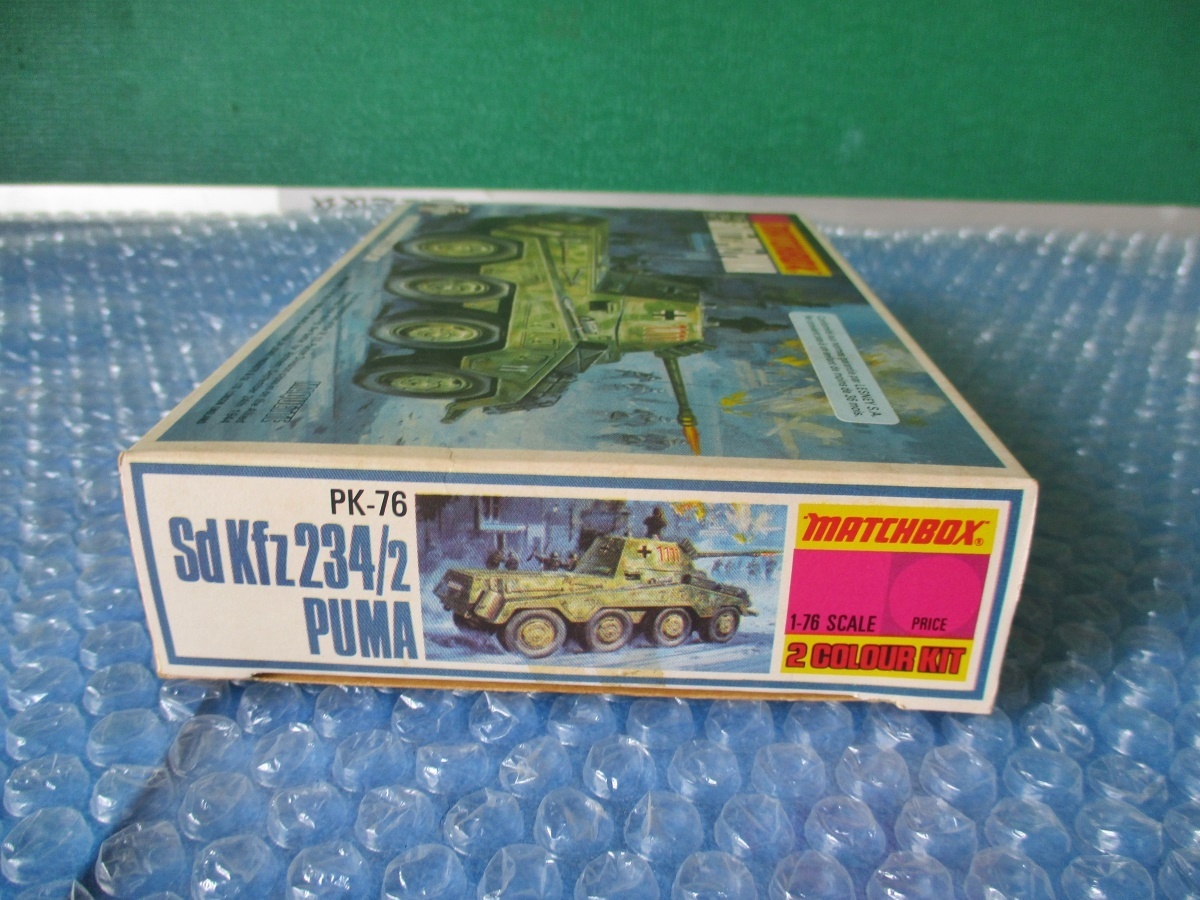 プラモデル マッチボックス 1/76 Sd Kfz 234/2 プーマ Sd kfz 234/2 PUMA 未組み立て 昔のプラモの画像3