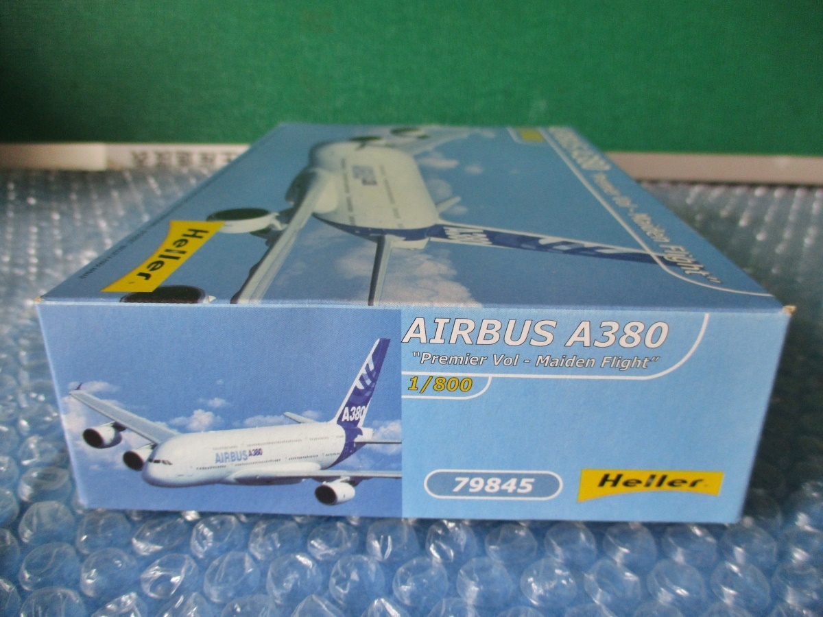 プラモデル エレール Heller 1/800 AIRBUS A380 Premier Vol-Maiden Flight 未組み立て 昔のプラモ 海外のプラモ_画像3