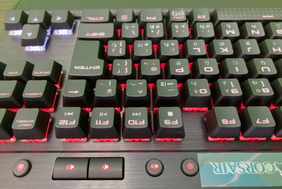 【4746】CORSAIR コルセア K65 RGB RAPIDFIRE CH-9110014-JP 日本語キーボード ゲーミングキーボード（ブラック）の画像2