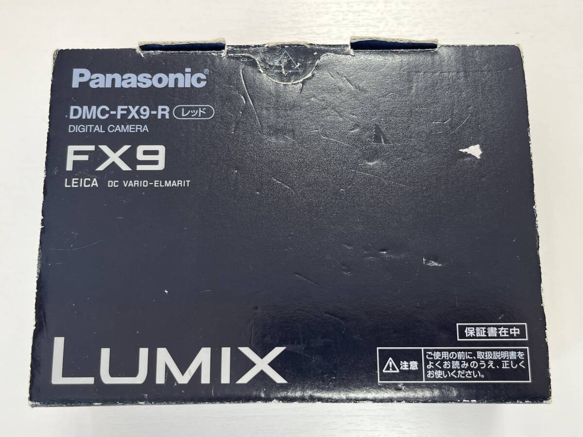 Panasonic パナソニック LUMIX ルミックス コンパクトデジタルカメラ DMC-FX9-R レッド 赤 通電OK 付属あり ベタあり ジャンク レトロの画像6