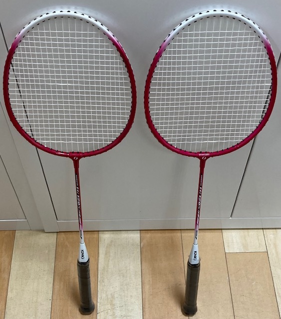 [4876]ignio badminton racket 2 pcs set 