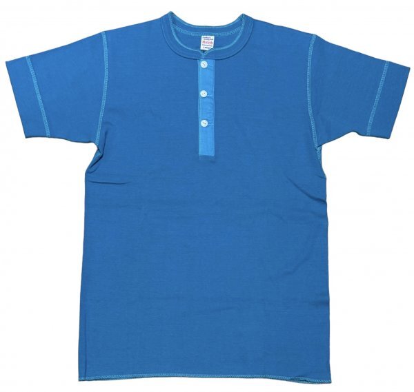 保管品 THE REAL McCOY'S ザリアルマッコイズ ヘンリーネック 半袖 Tシャツの画像1