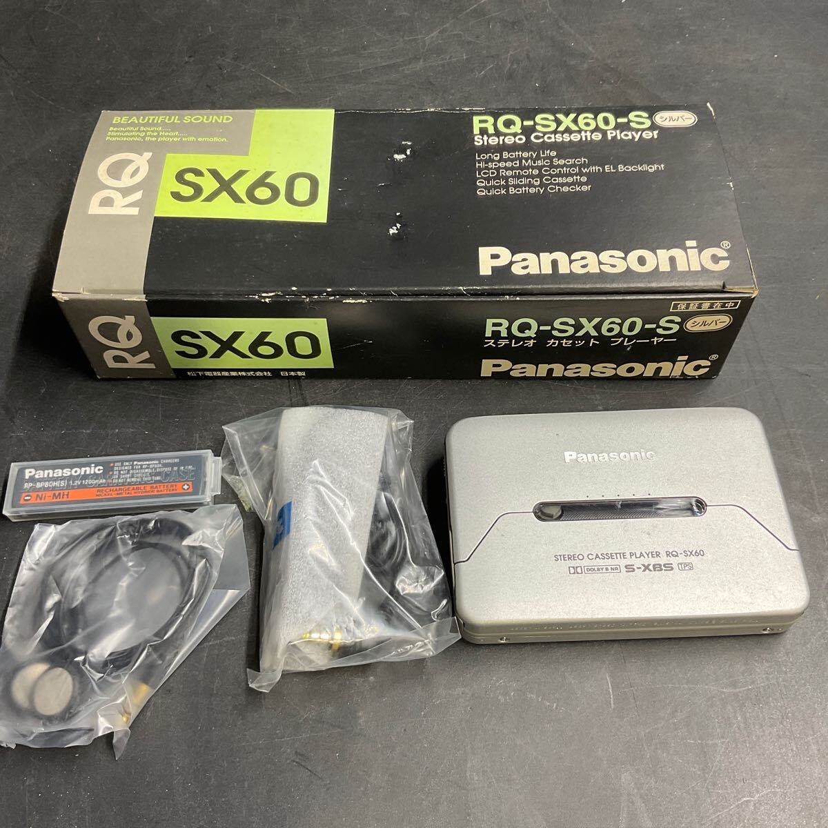 S03レ/動作品 Panasonic パナソニック RQ-SX60S ステレオ カセットプレーヤー ポータブルカセットプレーヤー