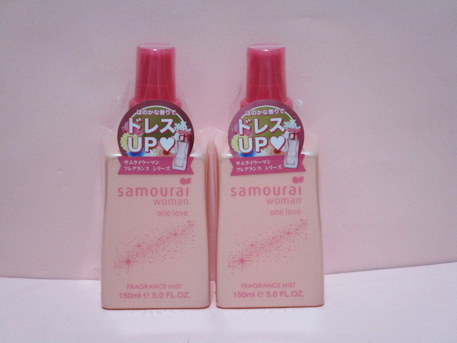 新品未開封　samourai　women／サムライウーマン　one　love／ワンラブ　フレグランスミスト　150mL×2本セット_画像1