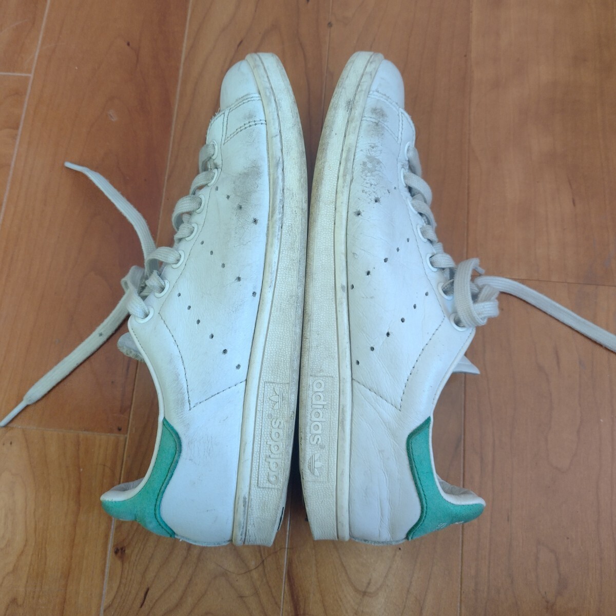 ☆彡中古スニーカー adidas スタンスミス プライムグリーンの画像4